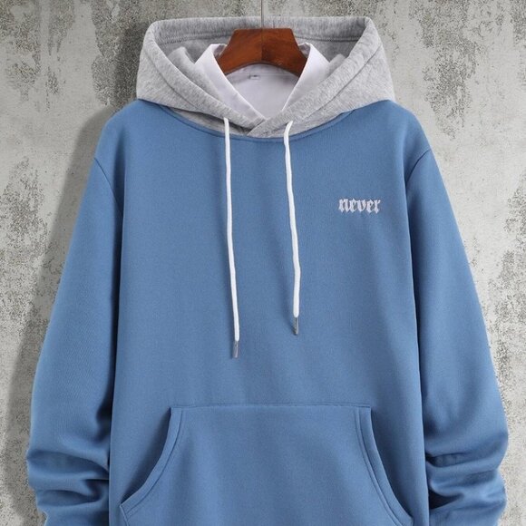 Blue Mens Hoodie - Picture 1 of 6